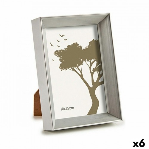 Gift Decor Фото рамка 12,5 x 17,3 x 3,5 cm Серебристый Пластик Cтекло (6 штук) image 1