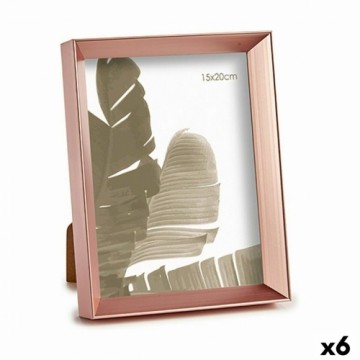 Gift Decor Фото рамка 17,3 x 3,3 x 22,3 cm Розовый Медь Пластик Cтекло (6 штук)