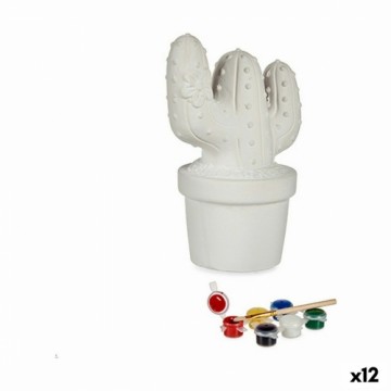 Pincello Krājkastīte apgleznošanai Kaktuss 8,5 x 16,5 x 11,5 cm Keramika (12 gb.)