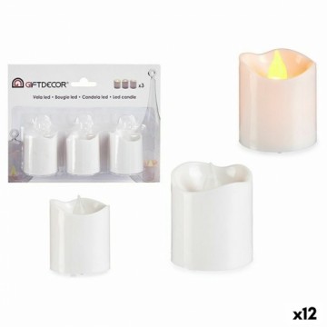 Gift Decor Набор свечей 3,7 x 3,7 x 5 cm Белый (12 штук)