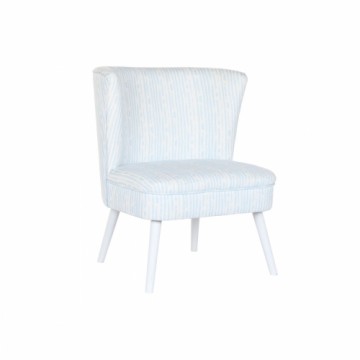 atzveltnes krēsls DKD Home Decor 73 x 67 x 85 cm Zils Koks Balts