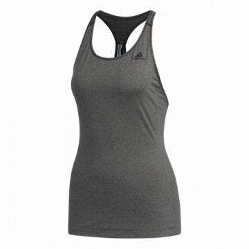 Женская футболка без рукавов Adidas 3 Stripes Tank Темно-серый