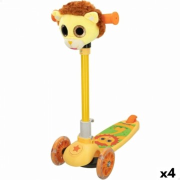 Скутер-скейт K3yriders Lion Жёлтый 4 штук