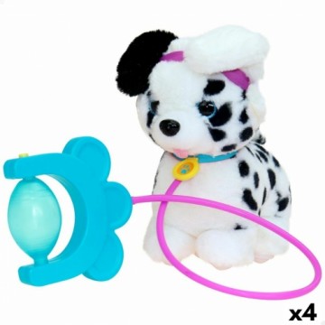 Плюшевая игрушка Eolo Sprint Пёс 19 x 21,5 x 13 cm Пластик (4 штук)