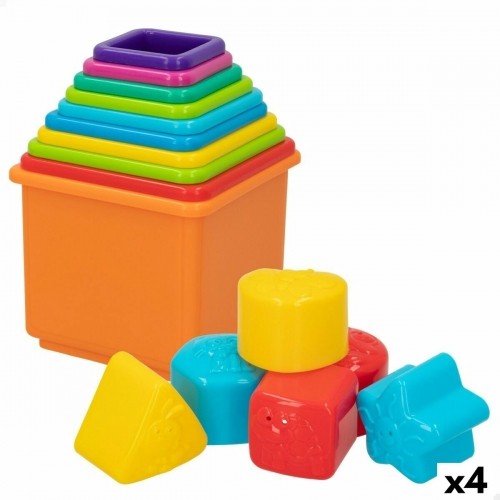 Krāvuma Bloki PlayGo 10,5 x 9 x 10,5 cm 16 Daudzums 4 gb. image 1