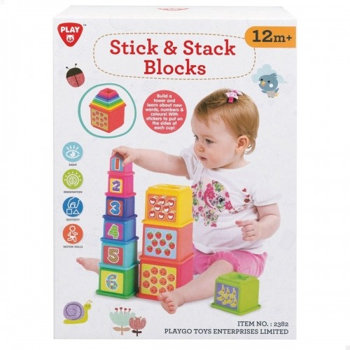 Krāvuma Bloki PlayGo 10,2 x 50,8 x 10,2 cm 4 gb. image 2