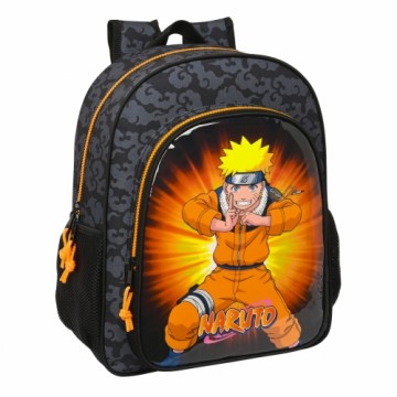 Skolas soma Naruto 32 x 38 x 12 cm Melns Oranžs