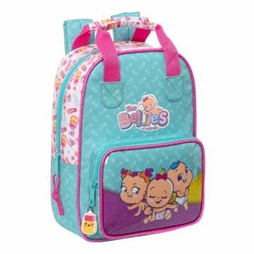 Школьный рюкзак The Bellies 20 x 28 x 8 cm Фиолетовый бирюзовый Белый