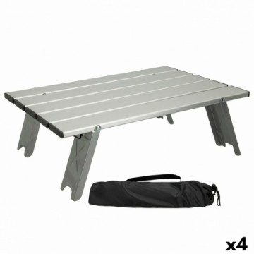 Складной стол Aktive Серебристый Алюминий 40 x 13 x 28,5 cm (4 штук)