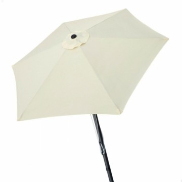 Пляжный зонт Aktive 270 x 236 x 270 cm Ø 270 cm Tērauds Alumīnijs Krēmkrāsa