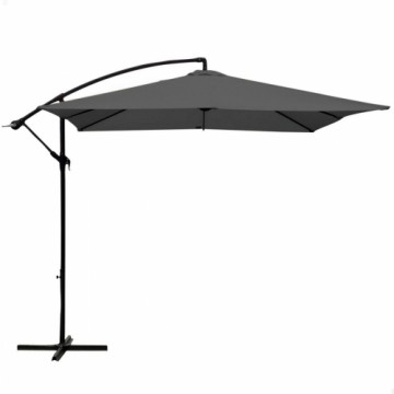 Пляжный зонт Aktive BANANA 300 x 250 x 300 cm Antracīts Alumīnijs