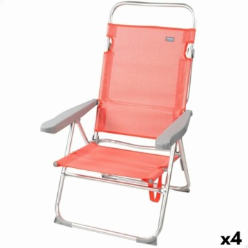 Складной стул Aktive Flamingo Коралл 48 x 99 x 57 cm (4 штук)