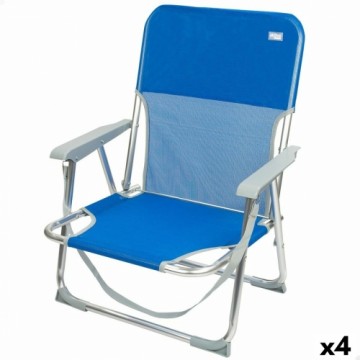 Saliekamais Krēsls Aktive Gomera Zils 44 x 72 x 35 cm (4 gb.)