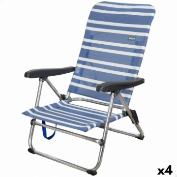 Saliekamais Krēsls Aktive Mykonos Strīpains 47 x 85 x 50 cm (4 gb.)