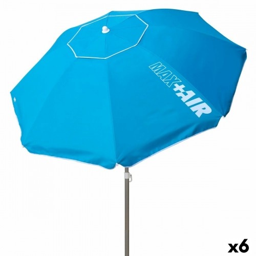 Пляжный зонт Aktive 200 x 205 x 200 cm Синий Сталь (6 штук) image 1