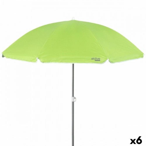 Пляжный зонт Aktive 220 x 212 x 220 cm Alumīnijs Poliesters 170T (6 gb.) image 1