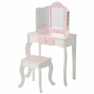 Туалетный столик с банкеткой Teamson Розовый Белый Родинка 63 x 100 x 29 cm