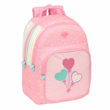 Школьный рюкзак BlackFit8 Globitos Розовый 32 x 42 x 15 cm