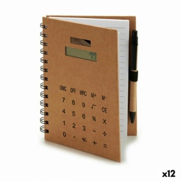 Pincello Папка на кольцах с шариковой ручкой Калькулятор 14 x 18 x 1,5 cm (12 штук)