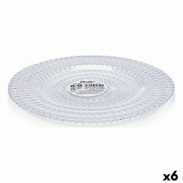 Vivalto Плоская тарелка Allure Ø 21 cm Прозрачный Cтекло (6 штук)
