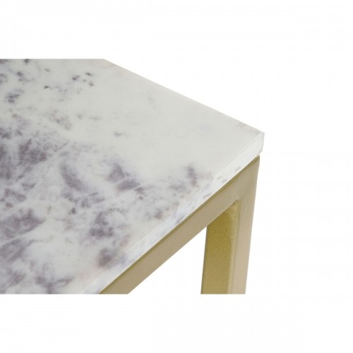 3 galdu komplekts DKD Home Decor 50 x 35 x 60 cm Bronza Balts Marmors Dzelzs image 4