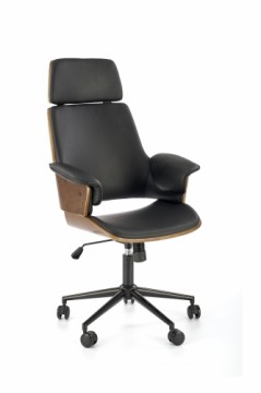 Halmar WEBER chair, walnut / black