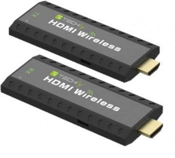 Techly Wireless Extender HDMI 1080p 60Hz, 5.8GHZ Mini