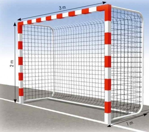 Handball net TREMBLAY FH724 3x2m, 4mm 2pcs image 1