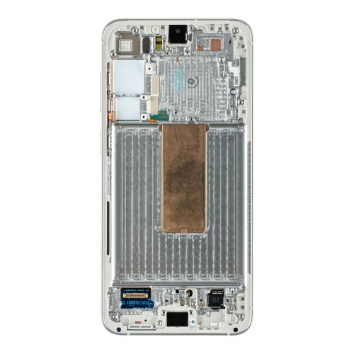 LCD display + Touch Unit + Front Cover Samsung S916 Galaxy S23+ Lime (Service Pack) image 1