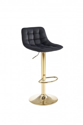 Halmar H120 bar stool, gold / black image 1