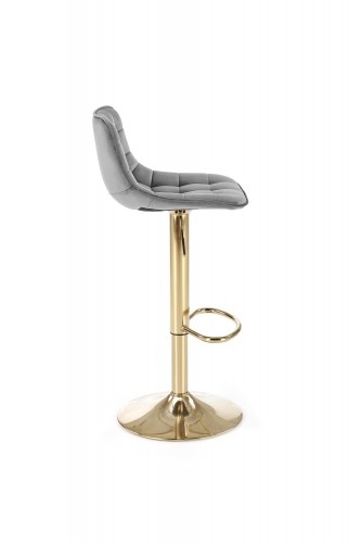 Halmar H120 bar stool, gold / dark grey image 3