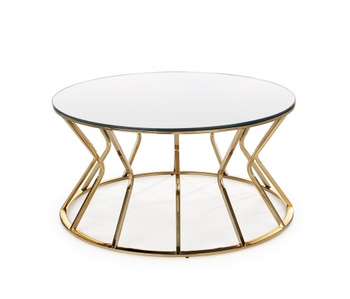 Halmar AFINA, coffee table, mirror / gold image 3