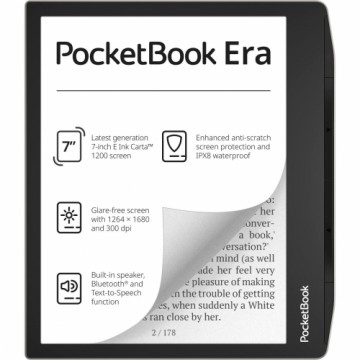 Эл. книга PocketBook 700 Era Silver Разноцветный Чёрный/Серебристый 16 Гб 7"