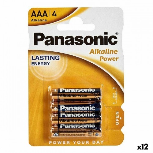 Alkaline baterijas Panasonic LR03 AAA (12 gb.) image 1