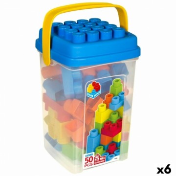 Строительный набор Color Block Basic Куб 50 Предметы (6 штук)