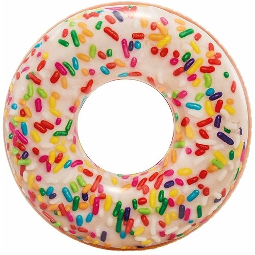 Piepūšamais ritenis Intex Donut Balts 99 x 25 cm image 1