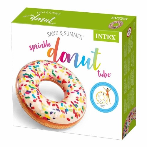 Piepūšamais ritenis Intex Donut Balts 99 x 25 cm image 2