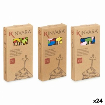 Kinvara Комплект для аперитива Шип украшенный Бамбук 2,5 x 0,4 x 12,5 cm (24 штук)