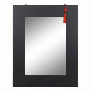 Sienas spogulis DKD Home Decor Melns (Atjaunots B)