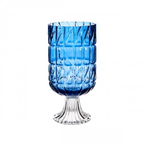Gift Decor Vāze Gravējums Zils Stikls 13 x 26,5 x 13 cm (6 gb.) image 3