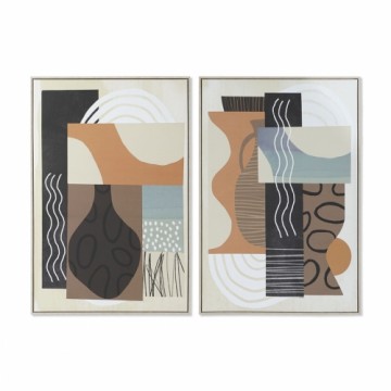 Glezna DKD Home Decor Abstrakts Moderns 84 x 4,5 x 123 cm (2 gb.)