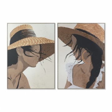 Картина DKD Home Decor 104 x 4,5 x 143,5 cm Шляпа современный (2 штук)