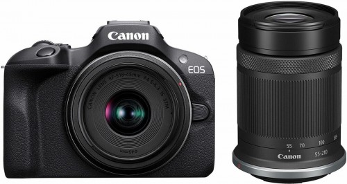 Canon EOS R100 + 18-45 + 55-210mm, black image 1
