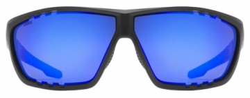 Velosipedu brilles Uvex sportstyle 706 black matt / mirror blue