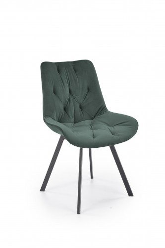 Halmar K519 chair, dark green image 1