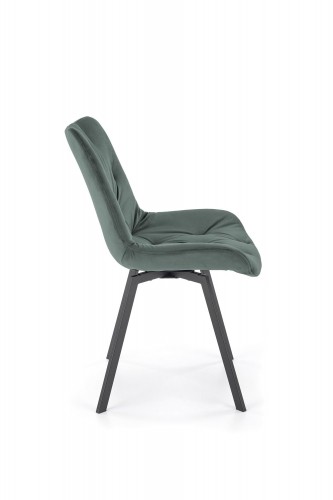 Halmar K519 chair, dark green image 3