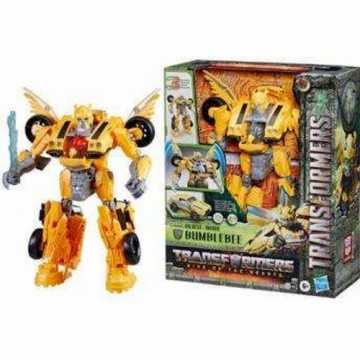 Transformējams Super Robots Transformers Beast Mode Bumblebee Gaismas Skaņa Aksesuāri 28 cm