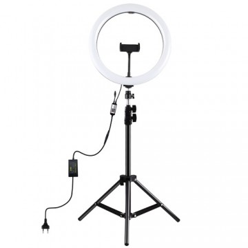 Puluz LED Ring Lamp 30cm With Desktop Tripod Mount Up To 1.1m, Phone Clamp
