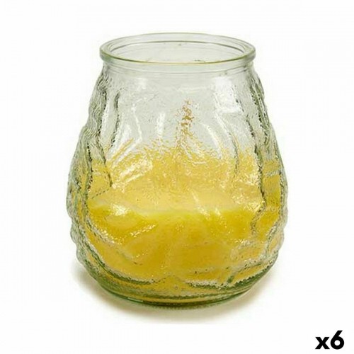 Ibergarden Aromātiska svece Dzeltens Caurspīdīgs Citronella 9 x 9,5 x 9 cm (6 gb.) image 1