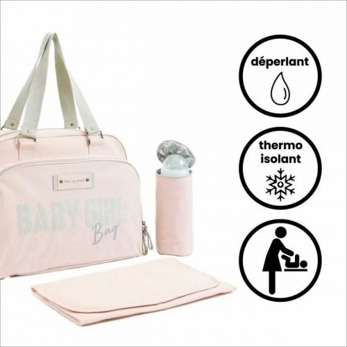 Autiņbiksīšu maiņas soma Baby on Board Simply Babybag Rozā image 5
